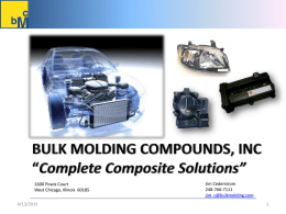 Why BMC Composites - Bulk Molding Compounds, Inc.