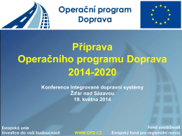 Příprava Operačního programu Doprava 2014-2020