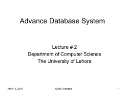 Lecture # 2