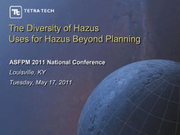 The Diversity of HAZUS