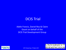 DCIS+4th+March+2011.pps - Independent Cancer Patients` Voice