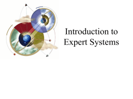 Chapter 1: Introduction to Expert Systems