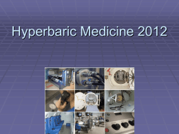 Hyperbaric Medicine 2011