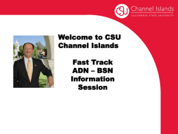 CSU Channel Islands Fast Track ADN – BSN