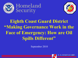 Eighth Coast Guard District - Regional Response Team VIII