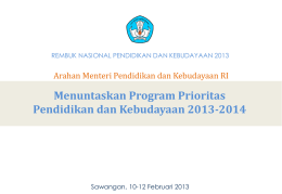 2013 - Rembuknas - Arahan Mendikbud-bagian1