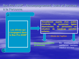 Bac Pro ASSP - Lycée Gustave