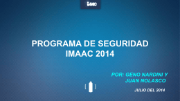 manual de seguridad - IMAAC - Instituto Mexicano del Aerosol, AC