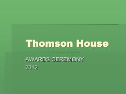 Thomson House - Jedburgh Grammar School