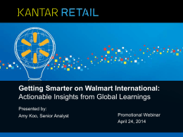 Getting Smarter on Walmart International