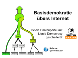 Basisdemokratie übers Internet