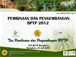 tppbptp - BPTP Bengkulu
