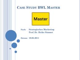 Wunsch Master BWL 1 - Hochschule Bremerhaven