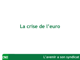 La crise de l`euro