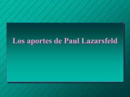 Los aportes de Paul Lazarsfeld