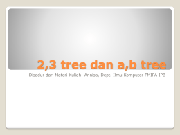 p9 2,3 tree dan a,b tree