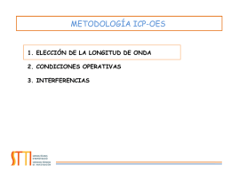 Metodología ICP-OES.