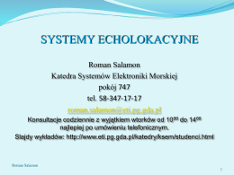 Systemy echolokacyjne