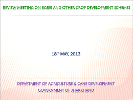 Department of Agriculture & Cane Development,Jharkhand