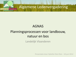AGNAS-Ophelie.0.3 - Landelijk Vlaanderen