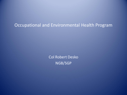 Desko–Occupational and Environmental Health Program