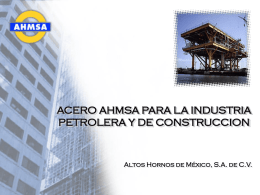 AHMSA - Cámara Mexicana de la Industria de la Construcción