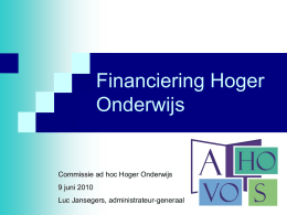 financiering_HO_-_presentatie_AHOVOS