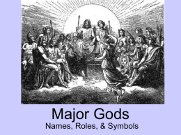 PowerPoint of the 15 Major Gods & Goddesses
