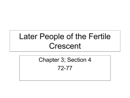 Later People of the Fertile Crescent