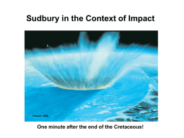Origin of Sudbury Impact Structure