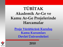 harcama sunusu - Mehmet Akif Ersoy Üniversitesi Bilimsel Araştırma