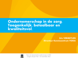 Presentatie door Eric Vermeylen