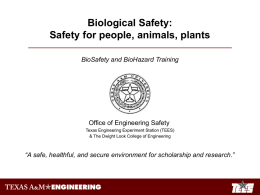 auburn university biological safety manual