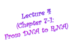 Lecture 4 (Chapter 7