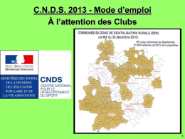 CNDS 2013 - (OMS) de Marmande