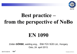 Best practice - from the perspective of NoBo