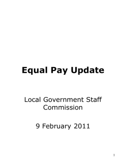Equal Pay - Beverley Jones - The Local Government Staff