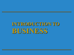 Chapter 1 - An Introduction to Finance