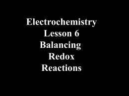 Balancing Redox Full Reactions in Acid Solution