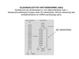 oligonukleotydy antysensowne (aso)