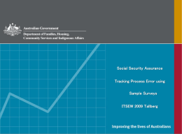 Random Sample Surveys Background