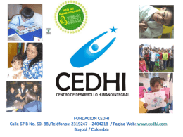 Presentación - CEDHI - Asociacion de Padres de familia Colegio