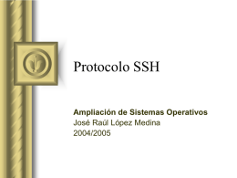 ssh - Servidor de Información de Sistemas Operativos