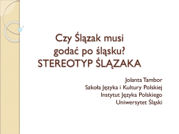prezentację - Szkoła Języka i Kultury Polskiej