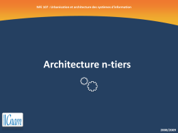 2008/2009 NFE 107 : Urbanisation et architecture des