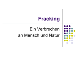 Fracking - AUF Witten