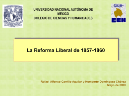 La Reforma Liberal de 1857-1860