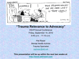 PowerPoint Presentation - RSVP Mental Health Recovery