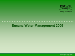 Encana Water Management - Garfield County, Colorado