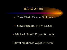 The Black Swan - Steve A. Franklin, MSW